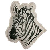 Embroidered cushion - zebra