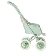 Poussette maileg stroller bleu vert / Mint - Micro