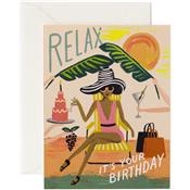 Birthday Greeting Card Rifle Paper Co - Relax