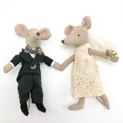 Wedding mice maileg couple in box - mom and dad