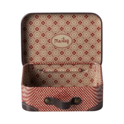 Petite valise / valisette maileg en métal pour souris - Rouge