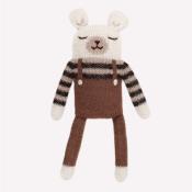 Polar Bear Soft Toy main sauvage - nut overalls