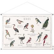 Embroidered School Poster - Birds
