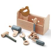Luigi wooden tool set - Blue multi mix
