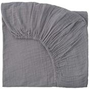 Fitted Bed sheet size M / 70 x 140 cm - stone grey S045