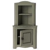 Armoire d'angle en bois souris maileg - light green