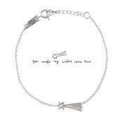Daughter bracelet You make my wishes come true - silver