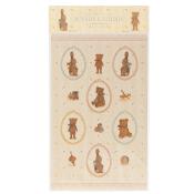 24 decorative stickers / maileg stickers - bunnies and teddies