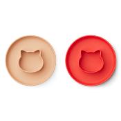 Gordon plate 2 pack  - Chat Apple red / Tuscany rose mix