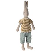 Lapin maileg Rabbit pull rayé et pantalon - Taille 3 (medium)