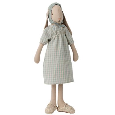 Lapin maileg Bunny robe, béguin et accessoires - Taille 3 (medium)