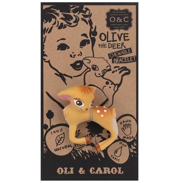 Bracelet anneau de dentition Olive la Biche Oli & Carol
