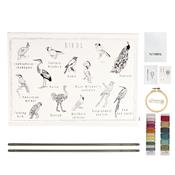 Embroidery school poster Kit - Birds