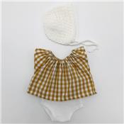 Clothes for Doll Gordi - Gold Vichy