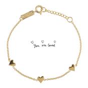 Daughter bracelet You are loved - gold