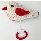 Oiseau musical crochet Anne Claire Petit - multicolore