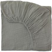 Fitted Bed Sheet numero 74 - silver grey S019