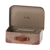 Petite valise / valisette maileg en métal pour souris - Rose