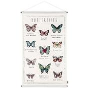 Embroidered School Poster - Butterfiles