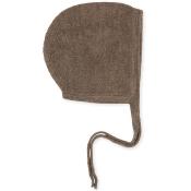 Matti Pearl Knit Bonnet / baby Helmet - Bunny brown melange