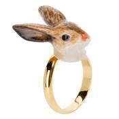 Adjustable rabbit Brown Ring