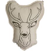 Embroidered cushion - deer