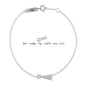 Mother bracelet You make my wishes come true - silver