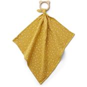 Dines Teethe Cuddle Cloth - Confetti Yellow Mellow
