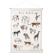 Embroidery school poster - Animals Wild World