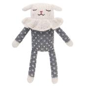 Soft Toy Lamb - Slate dots pyjama
