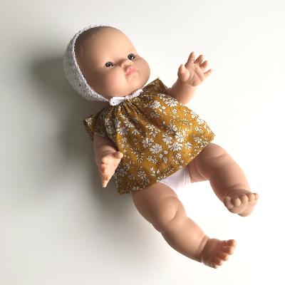 Poupée fille / Baby Doll - Blanche Little Bloom