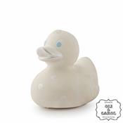 Elvis Duck Bath Toy and Teether Oli and Carol - silver dots