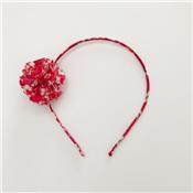 Liberty Pompon Headband - red