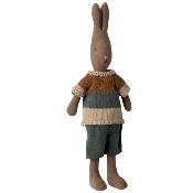 Lapin maileg Rabbit Brown pull et short - Taille 2 (mini +)